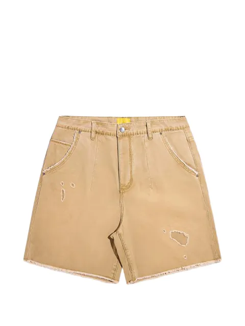 Diet Starts Monday Monday embroidered distressed denim shorts