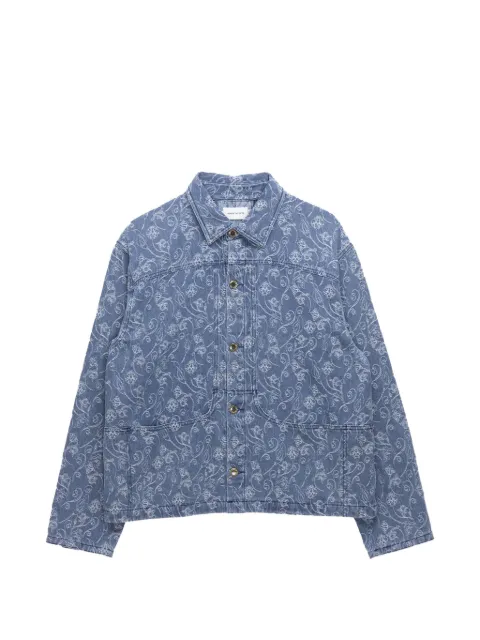 Honor The Gift floral-jacquard shirt jacket