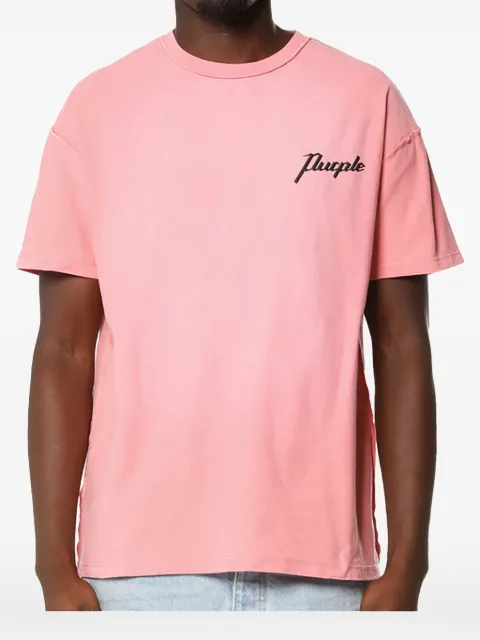 Purple Brand t-shirt texturé à coupe envers-endroit