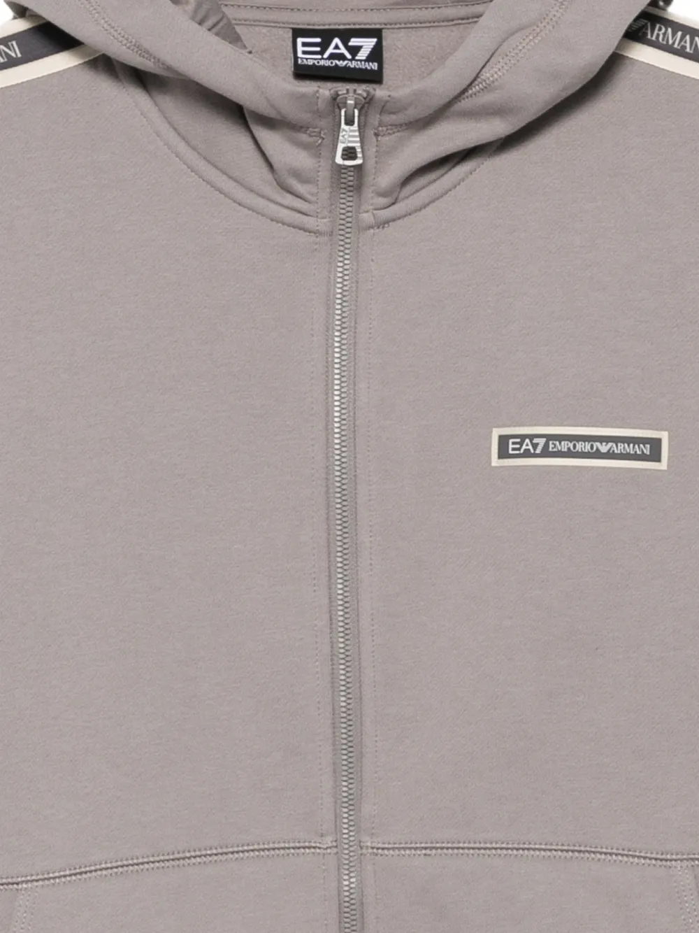 Ea7 Emporio Armani Hoodie met logoband Grijs