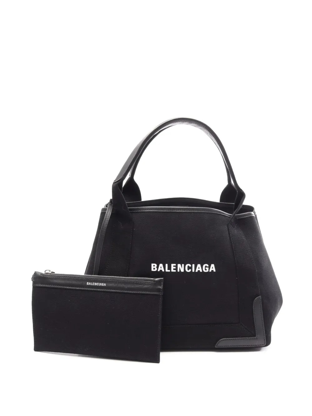 Balenciaga Pre-Owned 2018-2026 Canvas Navy Cabas S tote bag - Schwarz