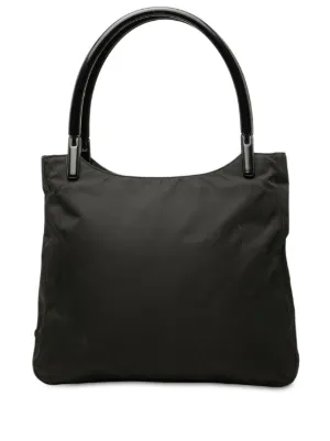 Prada Pre-Owned 1990s ロゴプレート ハンドバッグ | グリーン