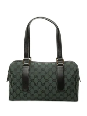 Gucci Pre-Owned マルチポケット レザー＆キャンバス イーストウエスト