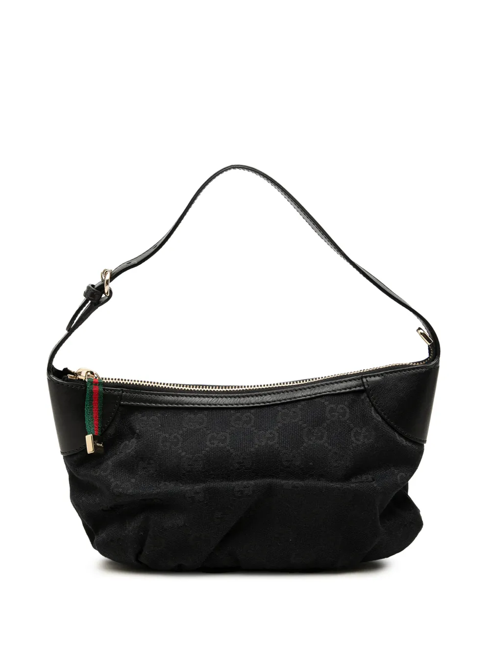 Gucci Pre-Owned 2000-2015 GG Canvas Web handbag - Nero
