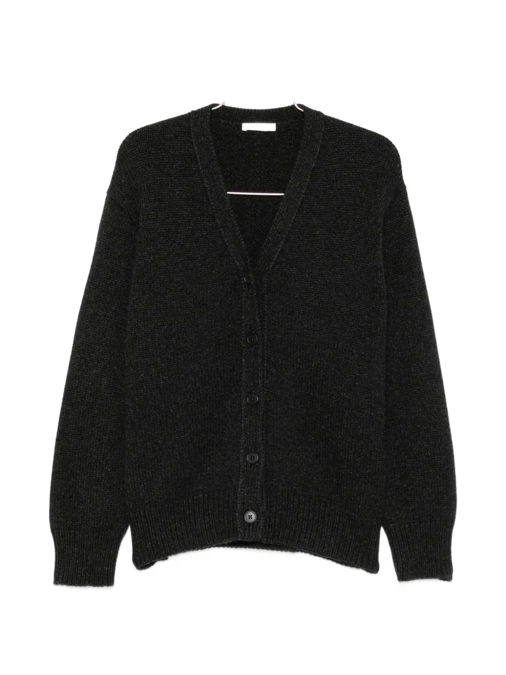 The Row ribbed-knit V-neck cardigan - Grigio