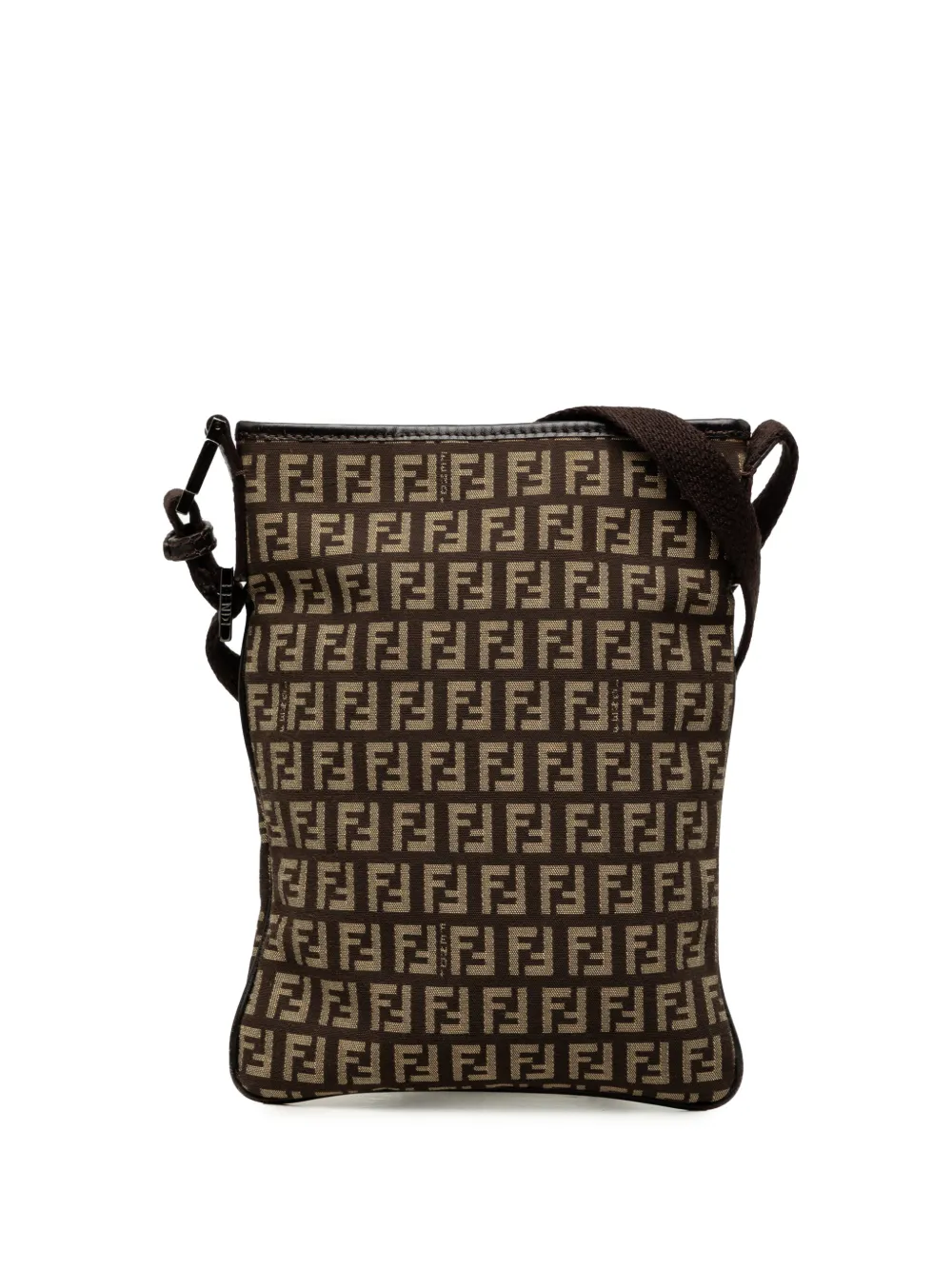 Fendi Pre-Owned 2000-2010 Zucchino Canvas crossbody bag - Marrone