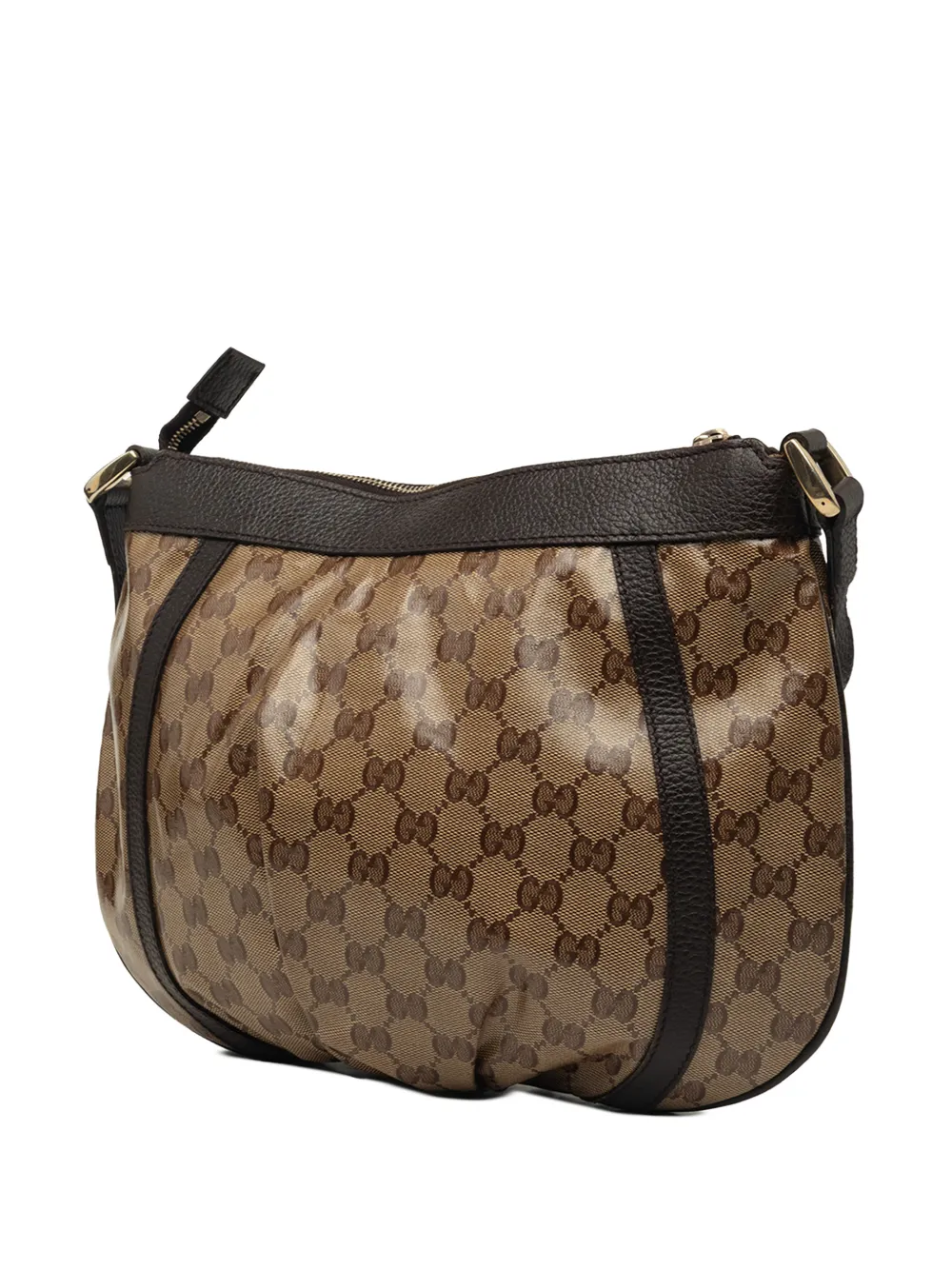 Gucci Pre-Owned 2000-2015 GG Crystal Abby D Ring crossbodytas Beige