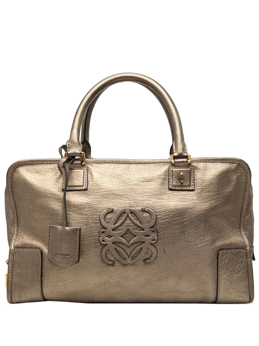 Loewe Pre-Owned 2011 Metallic Leather Amazona 35 handbag - Gold