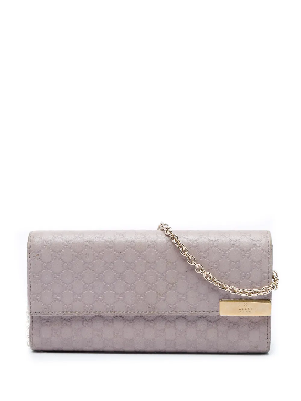 Gucci Pre-Owned Borsa a spalla Microguccissima Dice con catena 2000-2015 - Viola