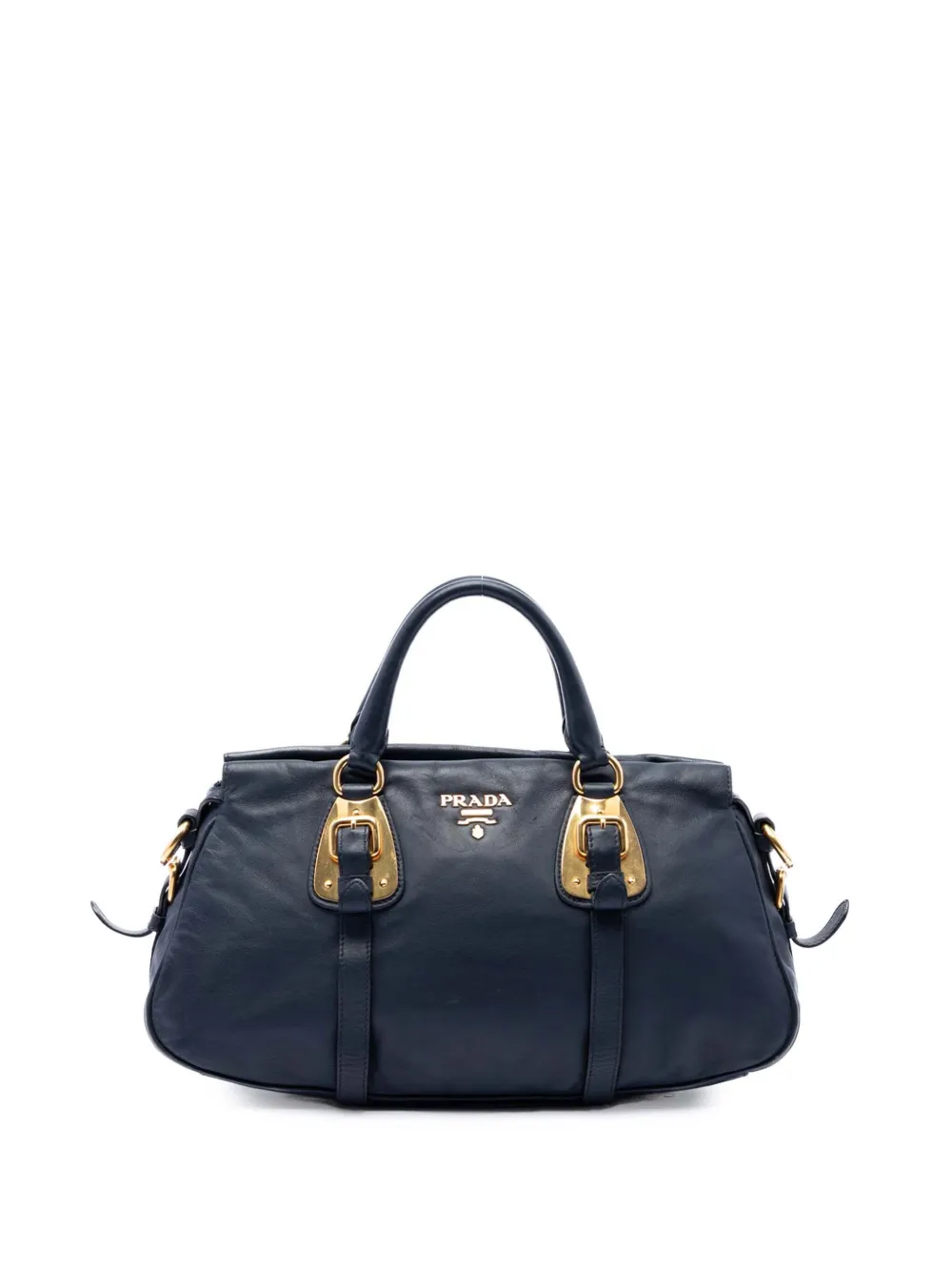 Prada Pre-Owned 2021-2026 Soft Calfskin Shopping satchel - Blu