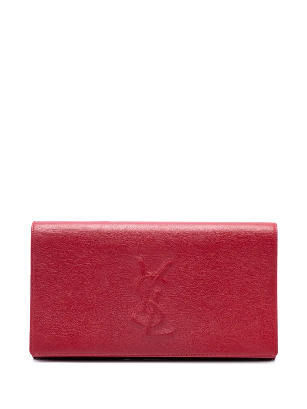 Saint Laurent Pre-Owned 2017 Large Leather Belle de Jour clutch bag - Rot