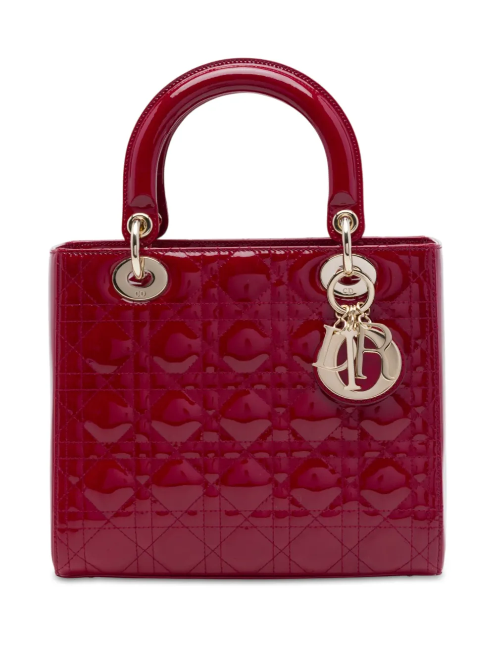 Christian Dior Pre-Owned sac cabas Cannage Lady Dior médium (2019) - Rouge