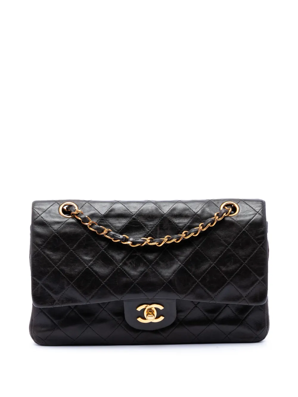 CHANEL Pre-Owned 1994-1996 Medium Classic Lambskin Double Flap shoulder bag - Nero