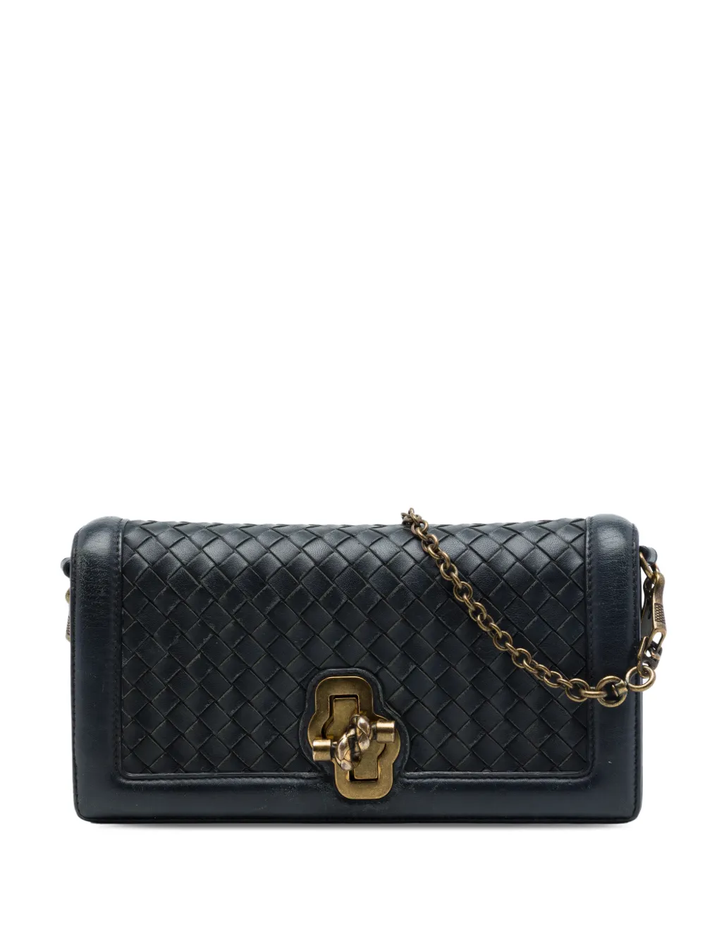 Bottega Veneta Pre-Owned 2012-2026 Nappa Intrecciato Olimpia Knot crossbody bag - Nero