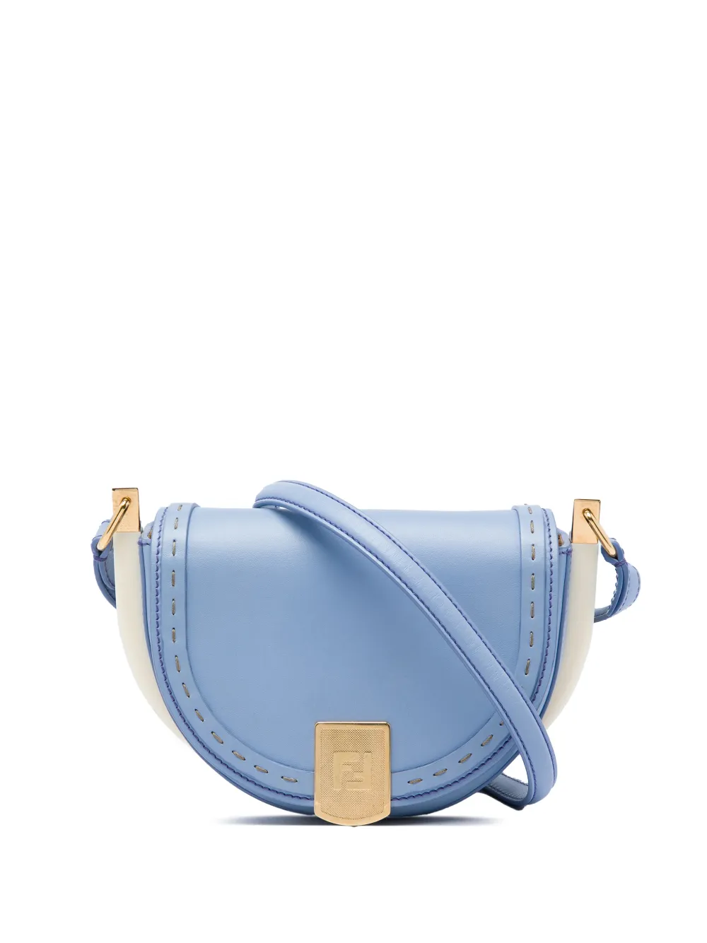 Fendi Pre-Owned 2010-2026 Leather Moonlight crossbody bag - Blu