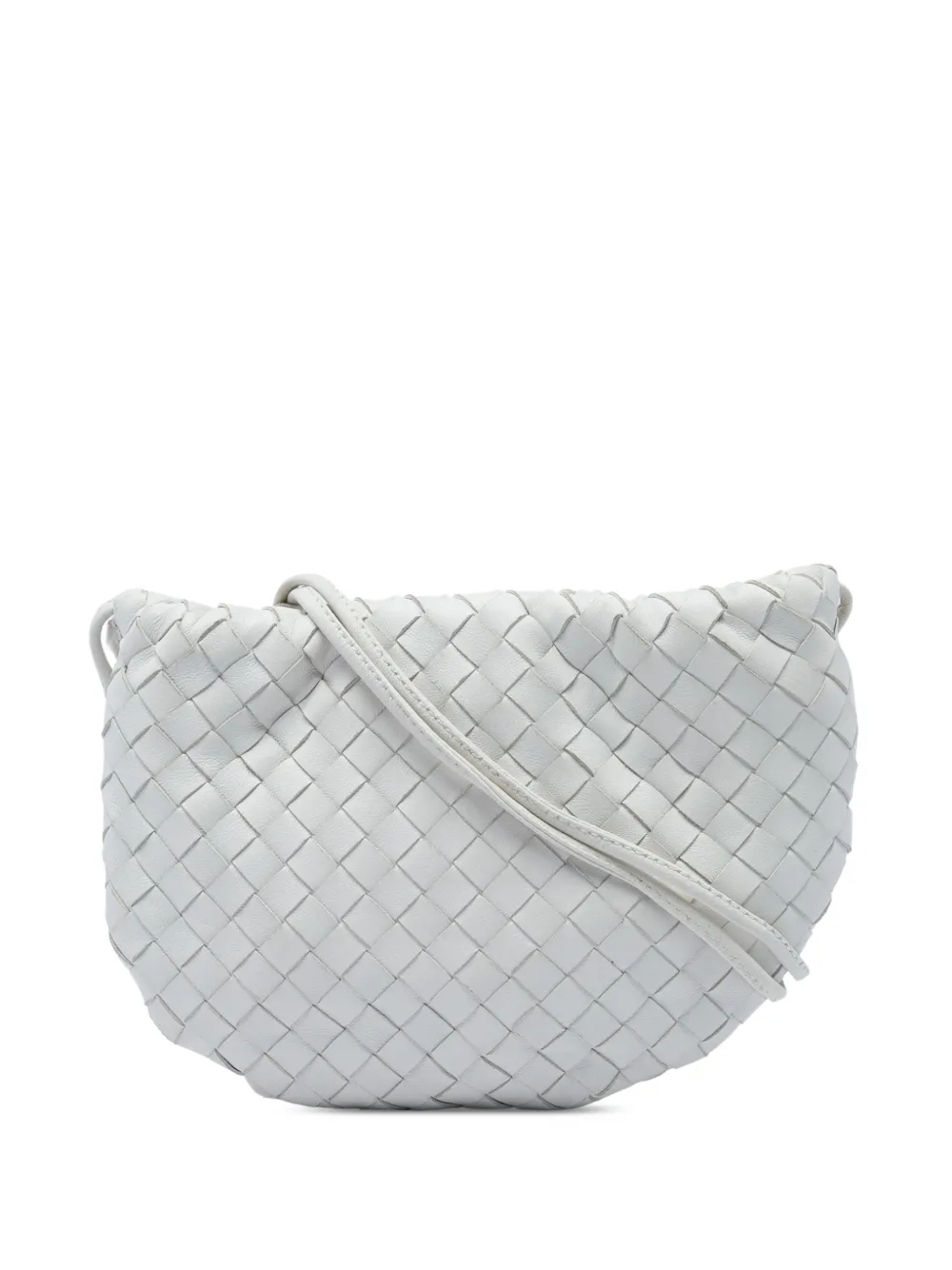 Bottega Veneta Pre-Owned 2012-2026 Mini Nappa Intrecciato Bulb crossbody bag - Bianco