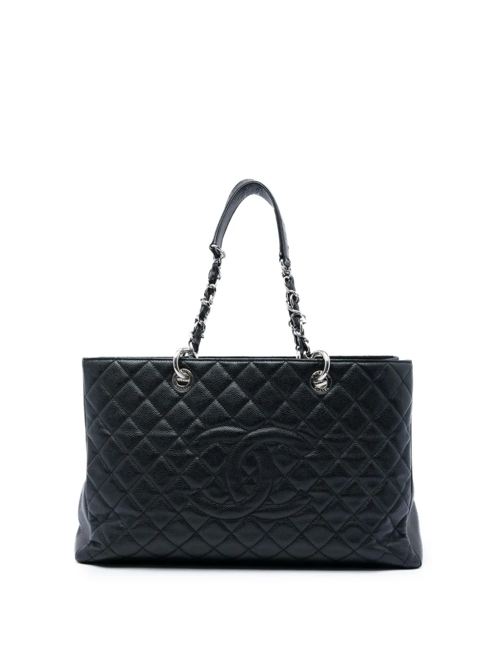 CHANEL Pre-Owned 2012 Caviar Grand Shopping XL tote bag - Nero