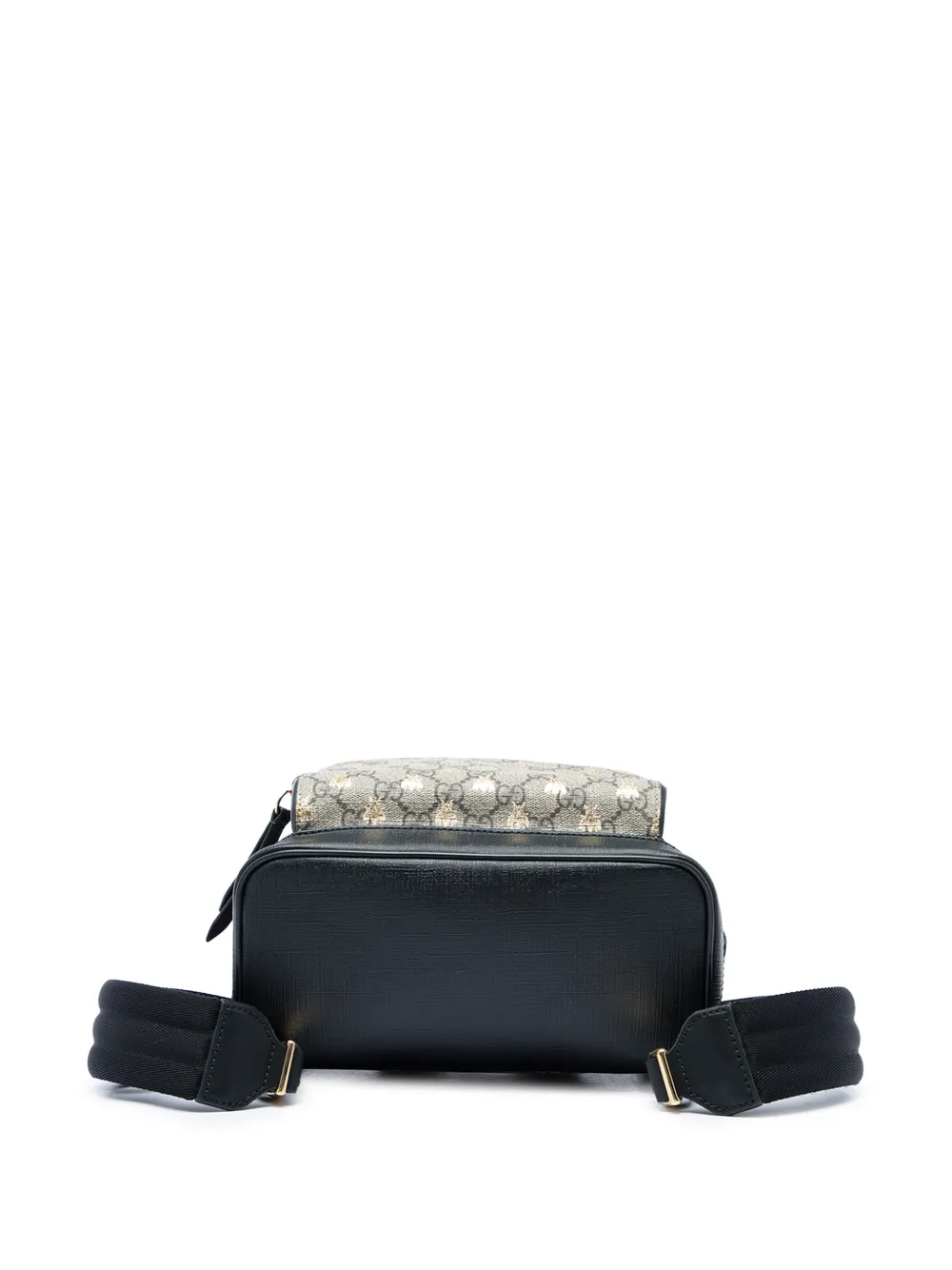 Gucci Pre-Owned 2016-2026 kleine GG Supreme Bee rugzak Beige