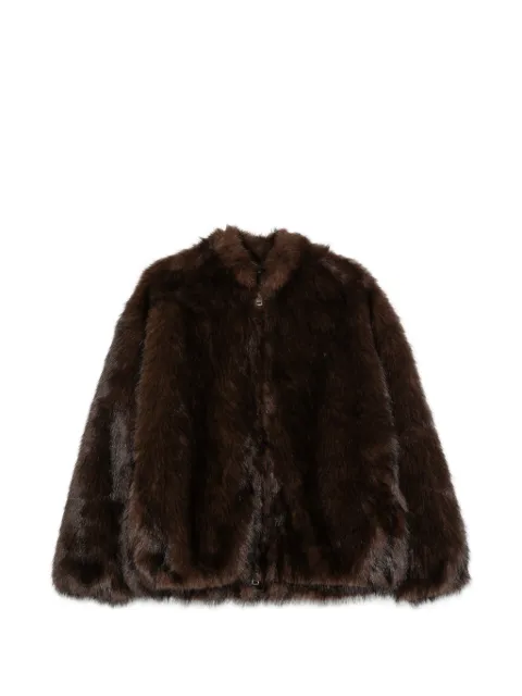 Betta Corradi faux-fur zip-up coat