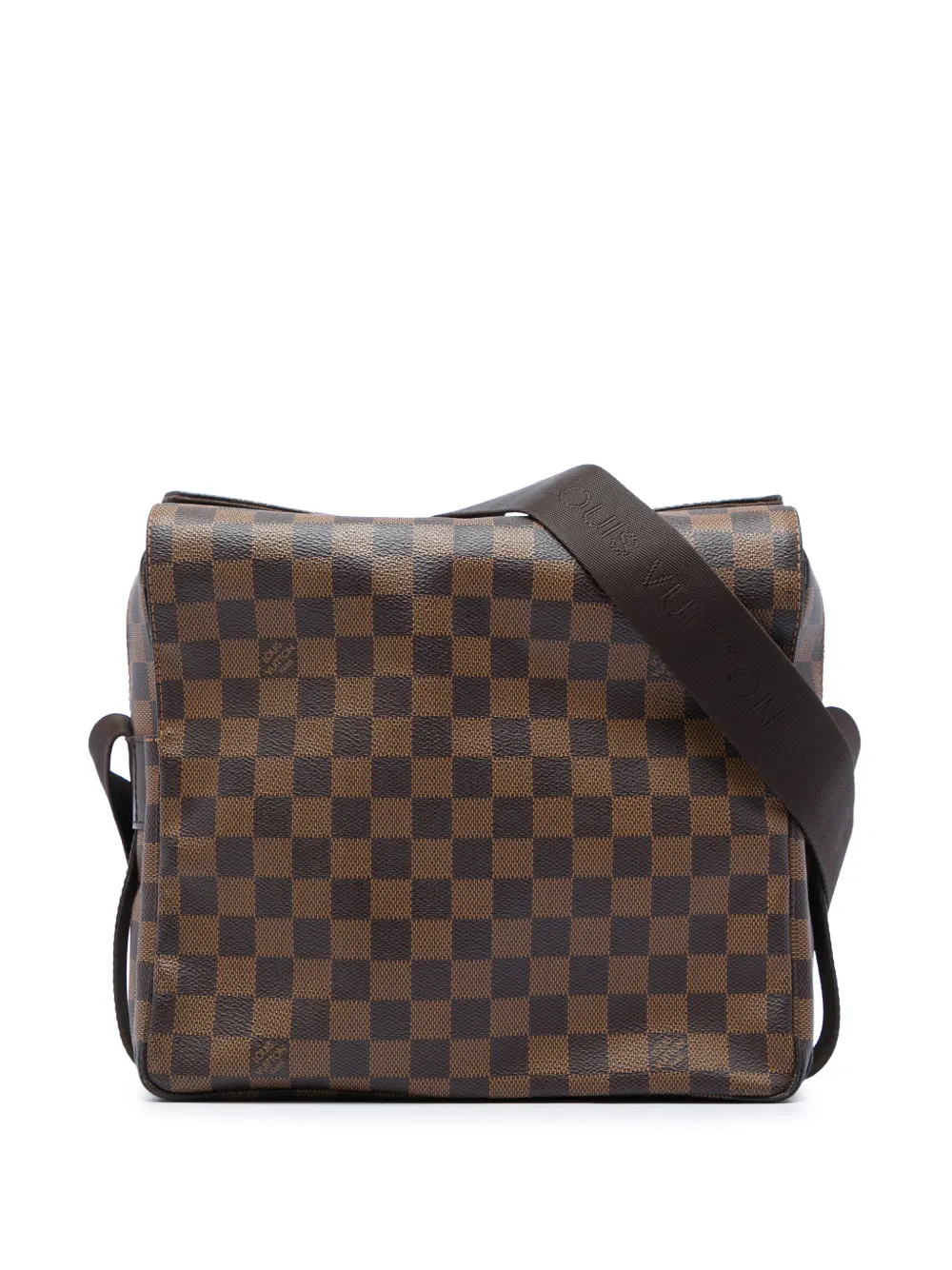 Louis Vuitton Pre-Owned 2008 Damier Ebene Naviglio crossbody bag - Marrone