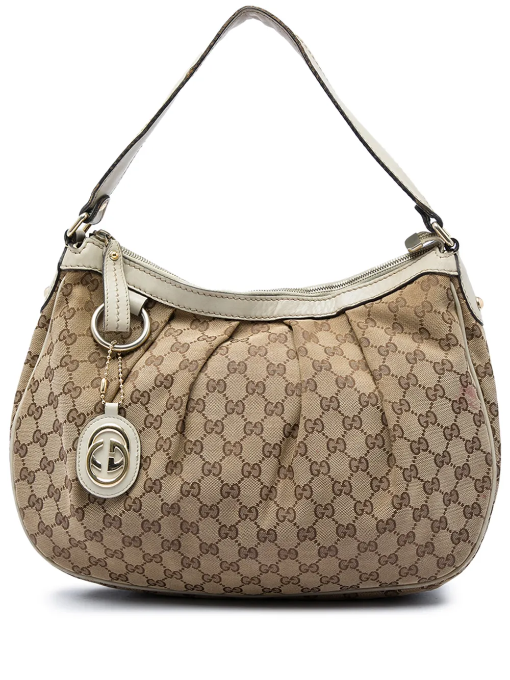 Gucci Pre-Owned 2016-2026 GG Canvas Sukey shoulder bag - Toni neutri