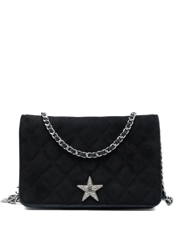 CHANEL Pre-Owned 2019 マトラッセ スエード ココステラー ウォレット 