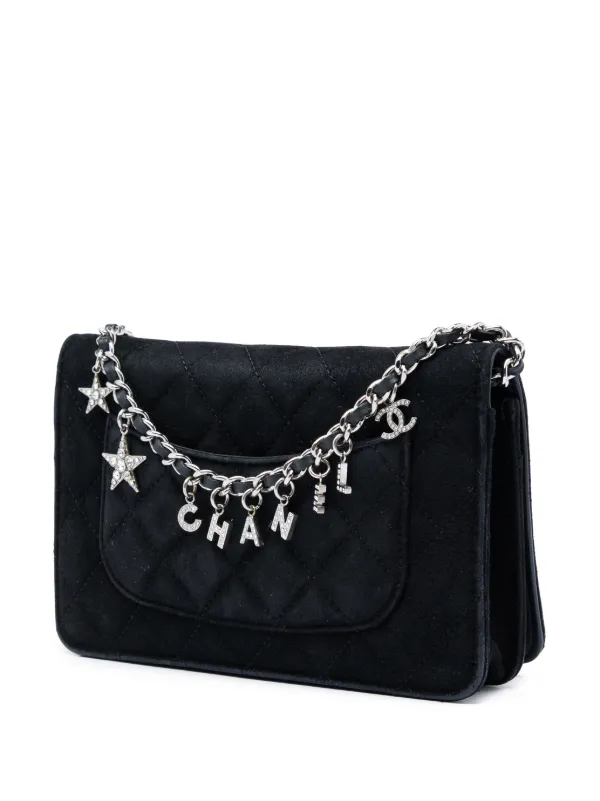 CHANEL Pre-Owned 2019 マトラッセ スエード ココステラー ウォレット 