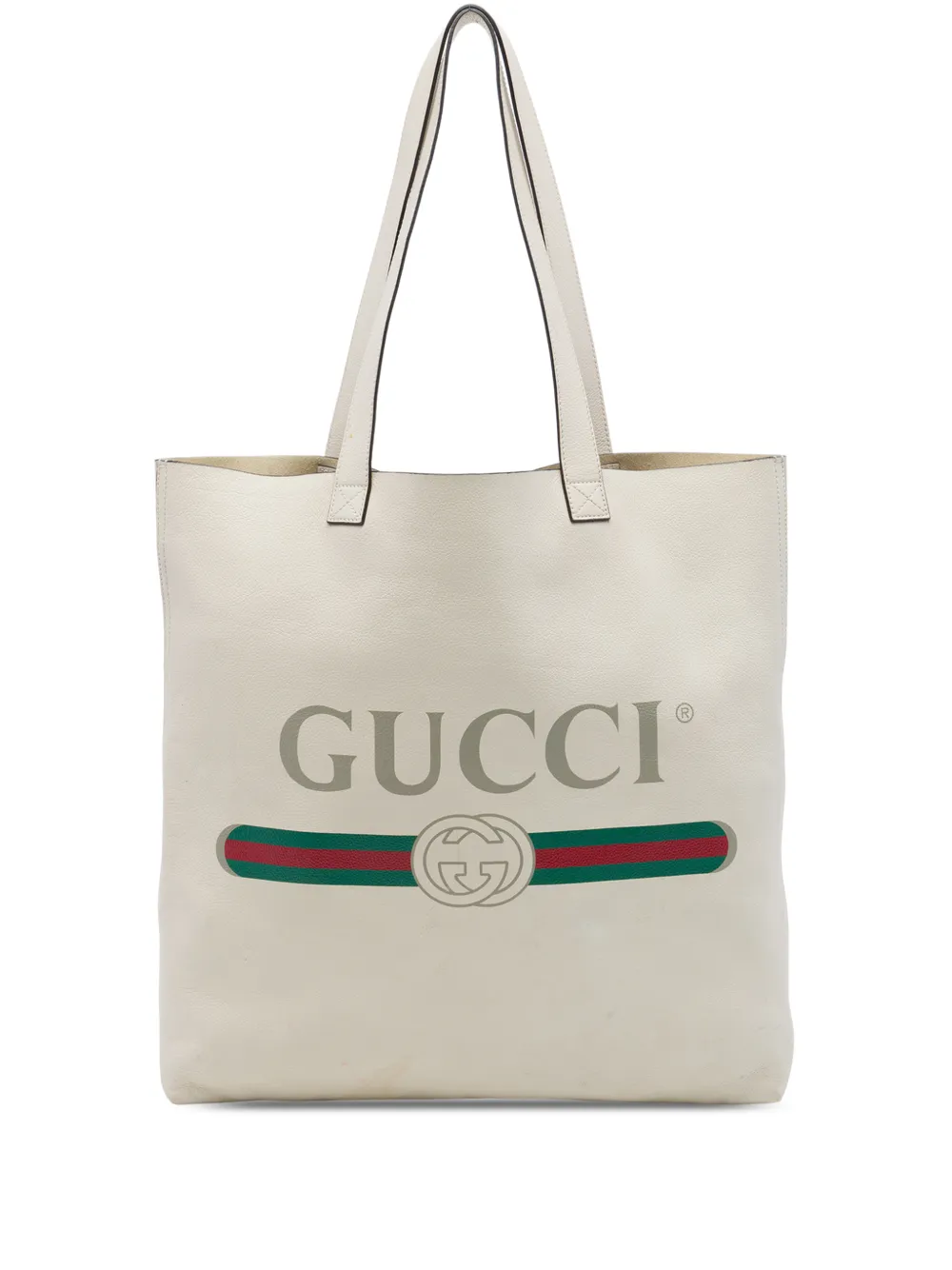Gucci Pre-Owned 2016-2026 Calfskin Logo tote bag - Marrone
