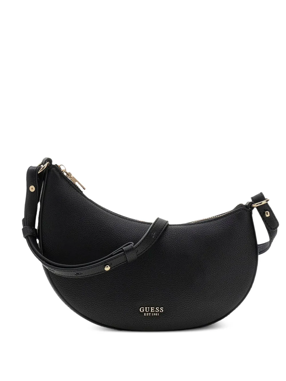 GUESS USA Borsa a tracolla Tosca con texture martellata - Nero