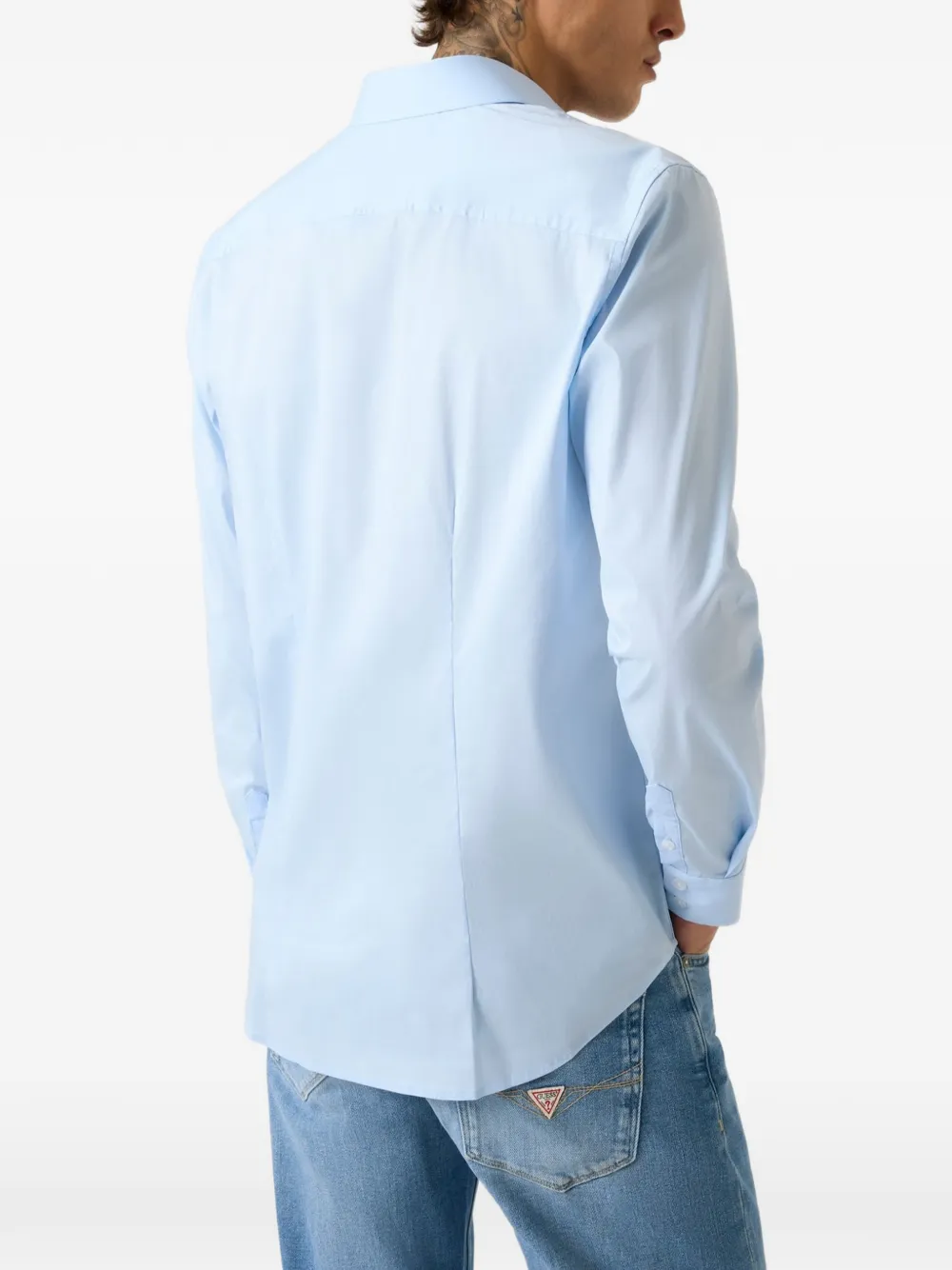 GUESS USA Getailleerd overhemd Blauw