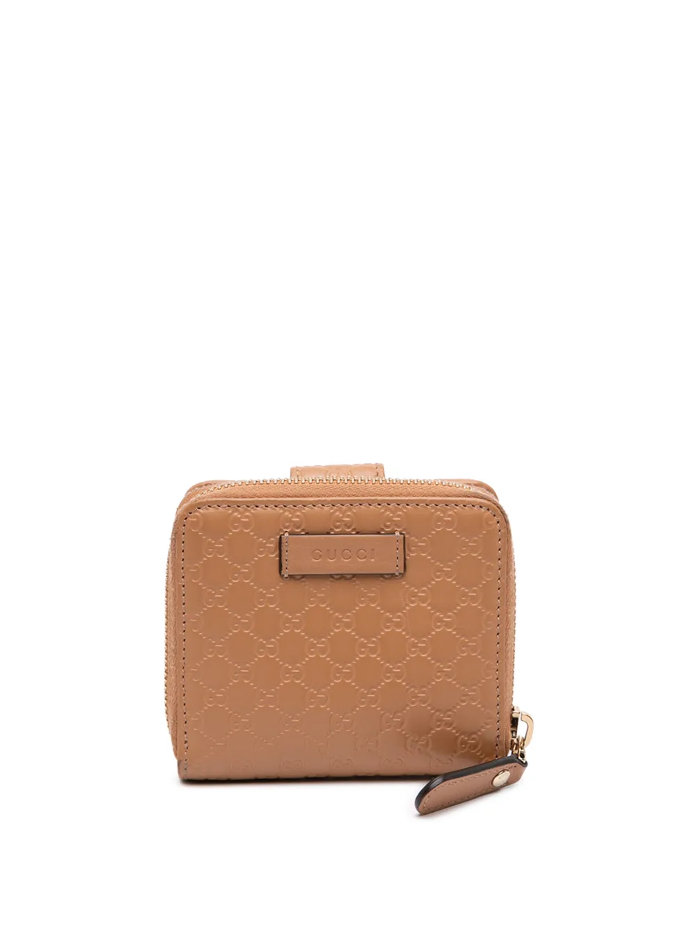 Gucci Pre-Owned Portafoglio Microguccissima piccolo con zip a giro 2000-2015 - Marrone