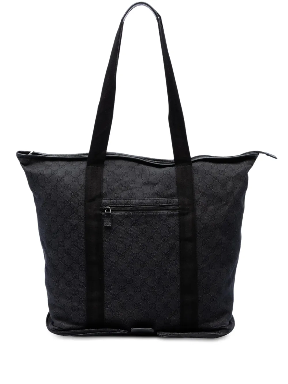 Gucci Pre-Owned Borsa tote in denim GG 2016-2026 - Nero