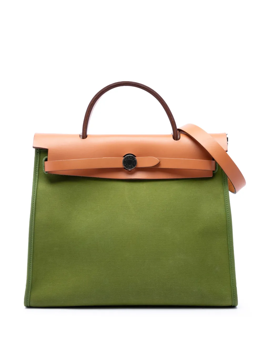 Hermès Pre-Owned Borsa a tracolla Herbag Zip 31 in tela 2003 - Verde