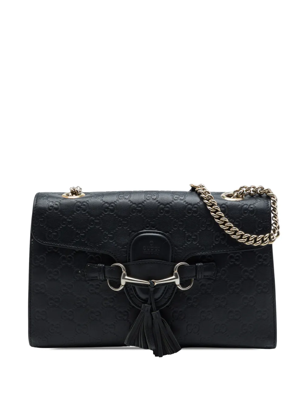 Gucci Pre-Owned 2016-2026 Medium Guccissima Emily shoulder bag - Nero