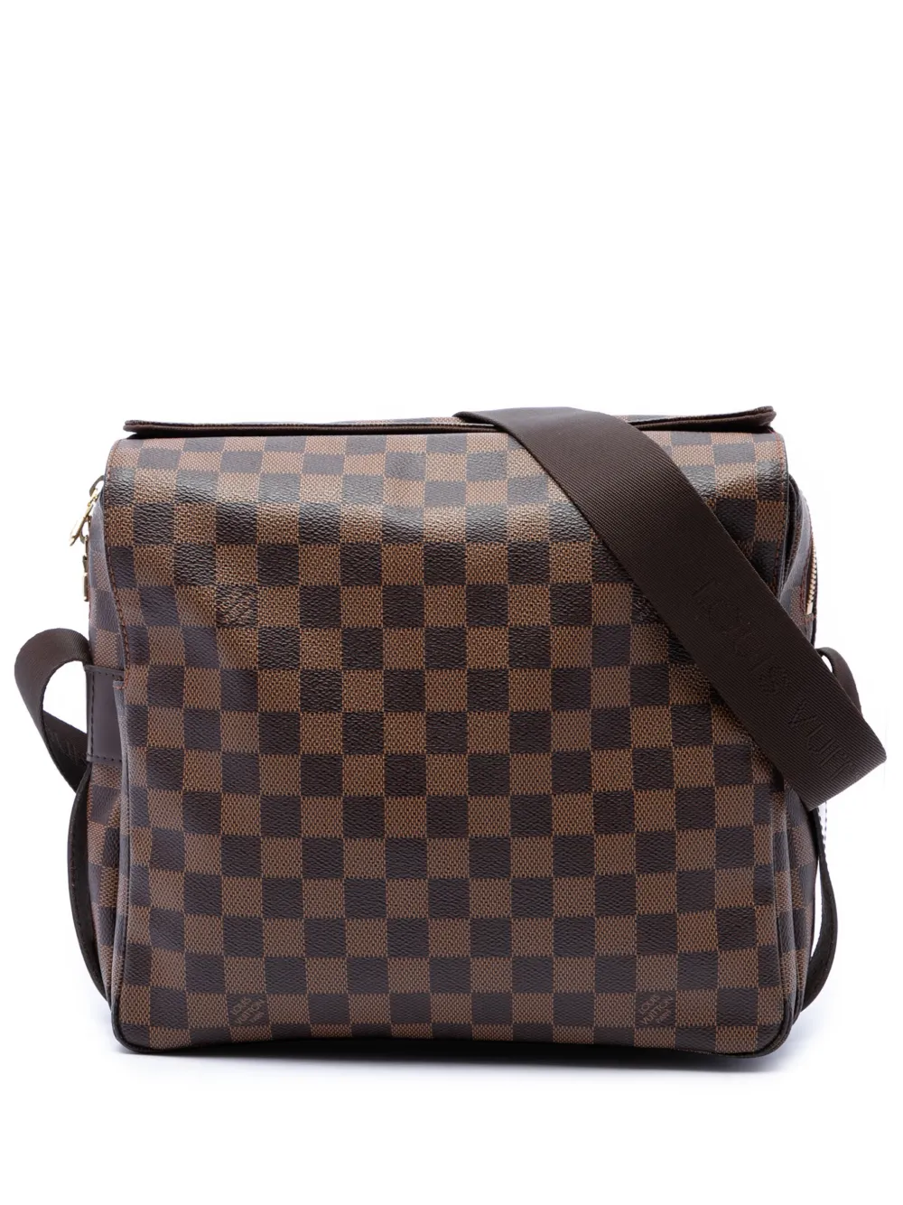Louis Vuitton Pre-Owned Borsa a tracolla Naviglio in tela Damier Ebène 2011 - Marrone