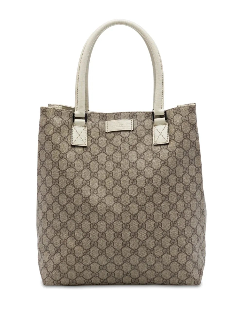 Gucci Pre-Owned Borsa tote GG Supreme 2016-2026 - Bianco