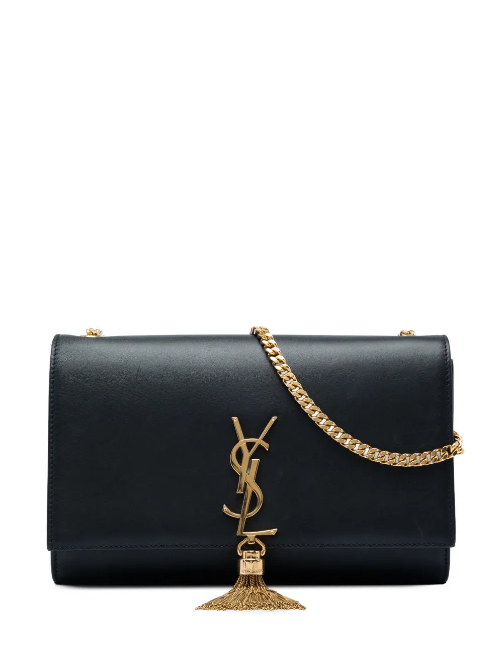 Saint Laurent Pre-Owned 2017 Medium Smooth Calfskin Classic Monogram Kate Tassel crossbody bag - Schwarz