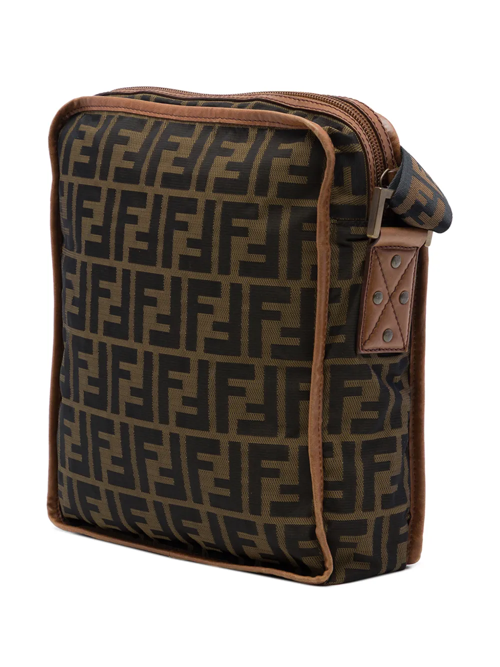Fendi Pre-Owned 2000-2010 Zucca canvas crossbodytas Bruin