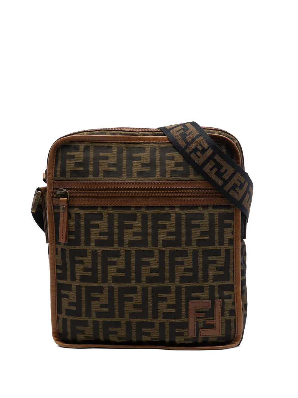 Fendi Pre-Owned 2000-2010 Zucca Canvas crossbody bag - Marrone