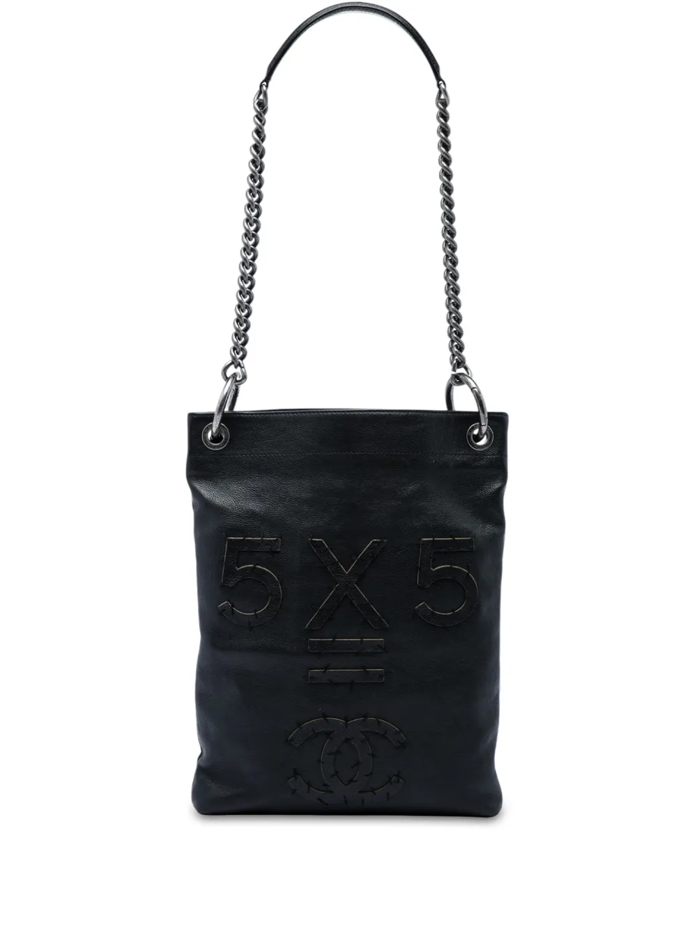 CHANEL Pre-Owned 2015-2016 Oser Sans Poser CC Calfskin Messenger Bag satchel - Nero