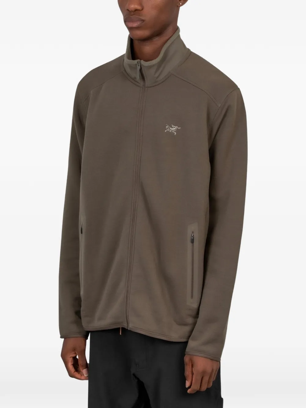 Arc'teryx Kyanite jack met logo en rits Bruin