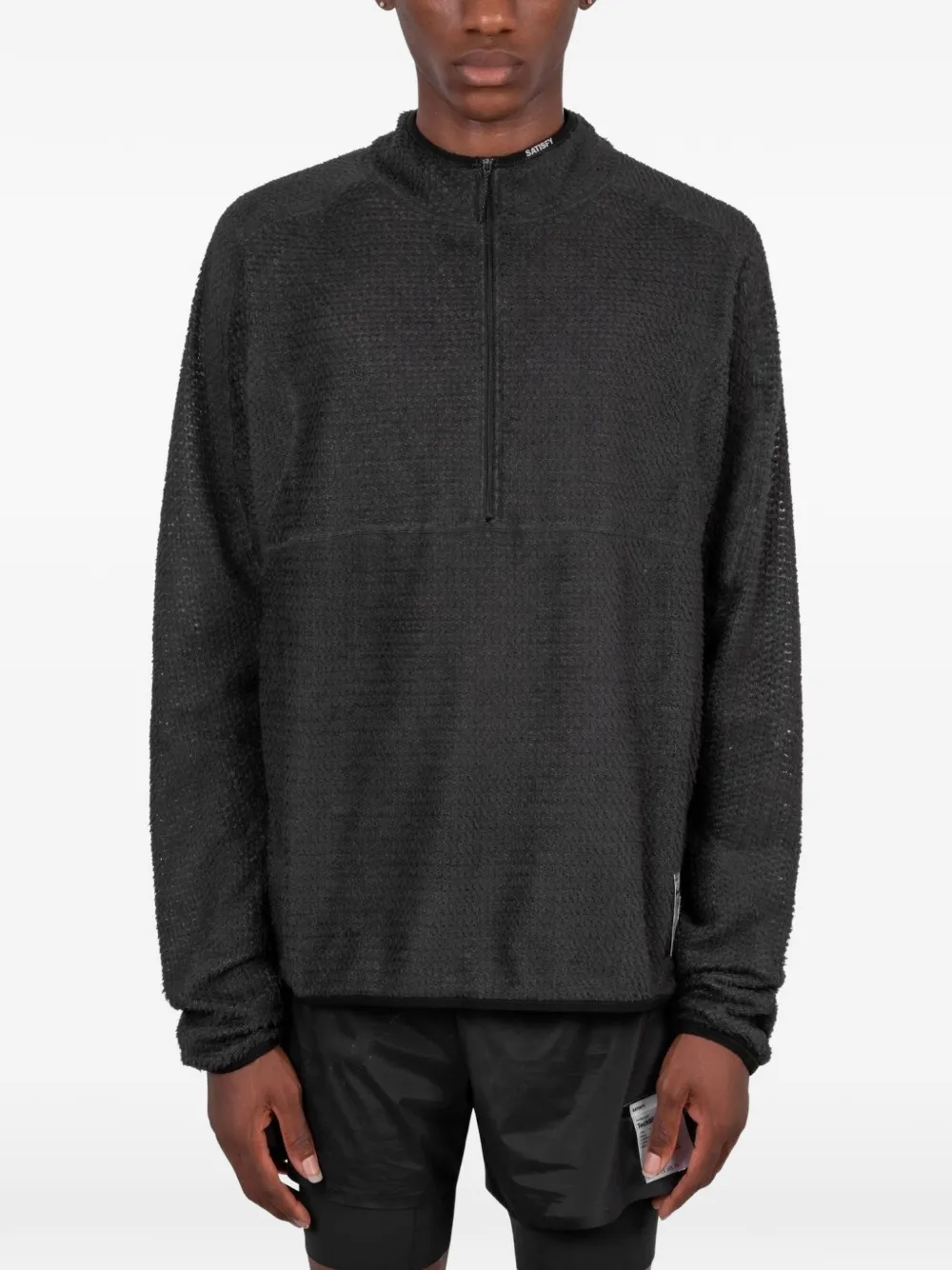 Satisfy FuzzFleece AD half-zip sweater - Grigio
