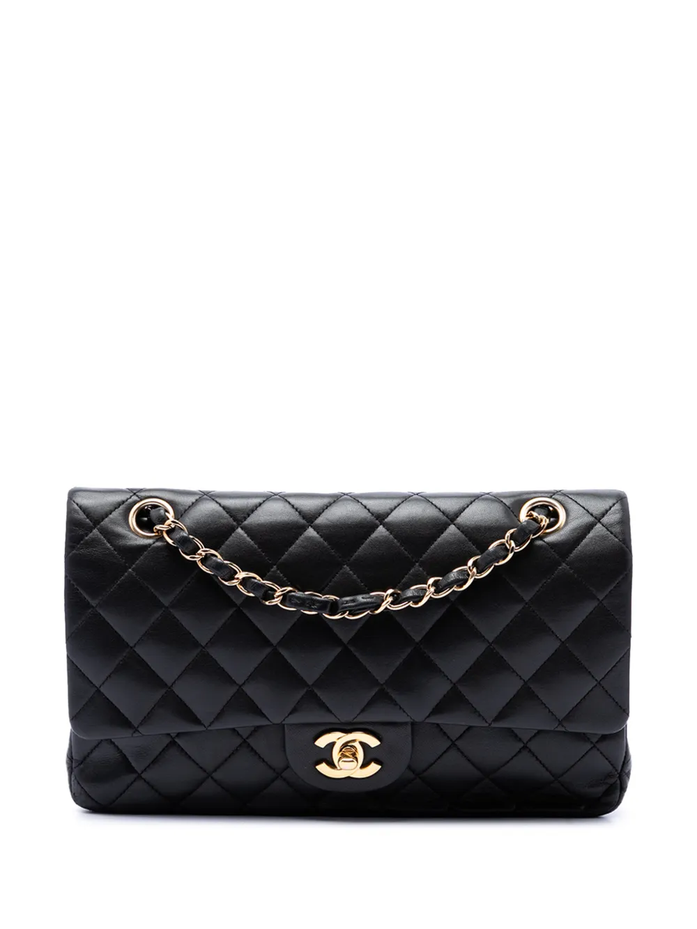 CHANEL Pre-Owned 2010-2011 Medium Classic Lambskin Double Flap shoulder bag - Nero