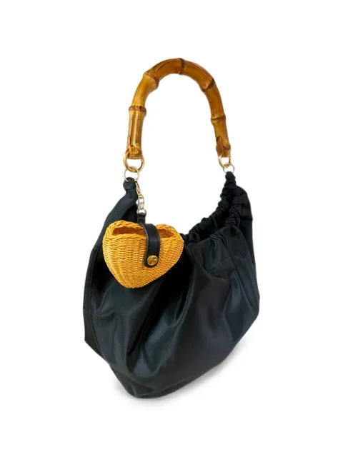 SERPUI Bolsa tote Malu com alça de mão em bambu