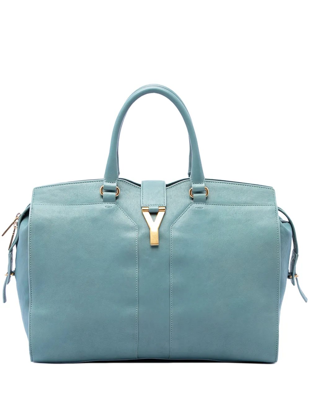 Saint Laurent Pre-Owned 2013-2026 Large Leather Cabas Chyc satchel - Blau