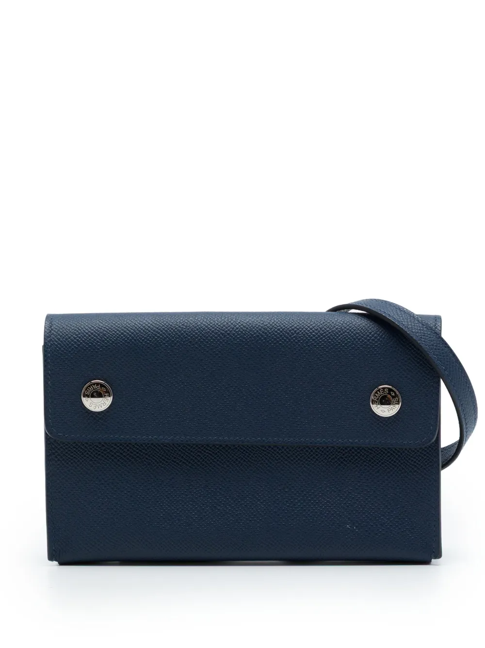 Hermès Pre-Owned Borsa a tracolla Hermesnap in pelle Epsom 2025 - Blu