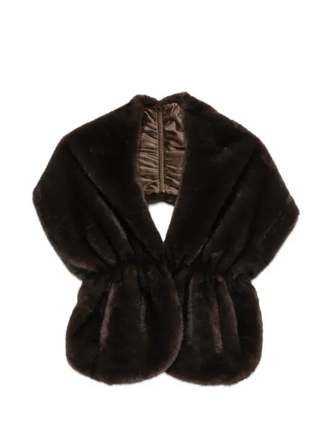 Betta Corradi faux-fur ruched scarf