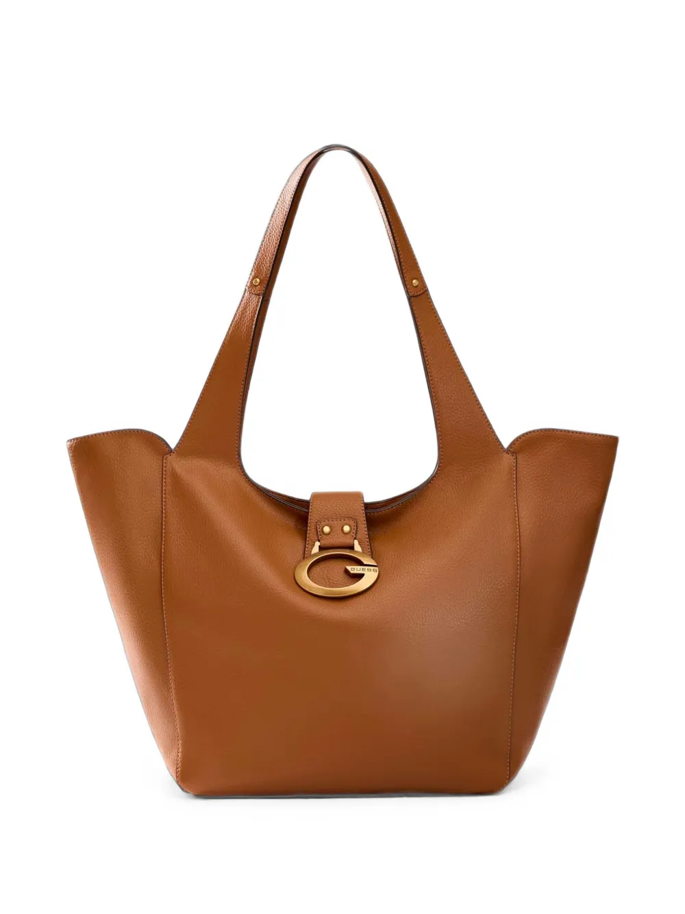 GUESS USA Camden shopper met logo-plakkaat Bruin