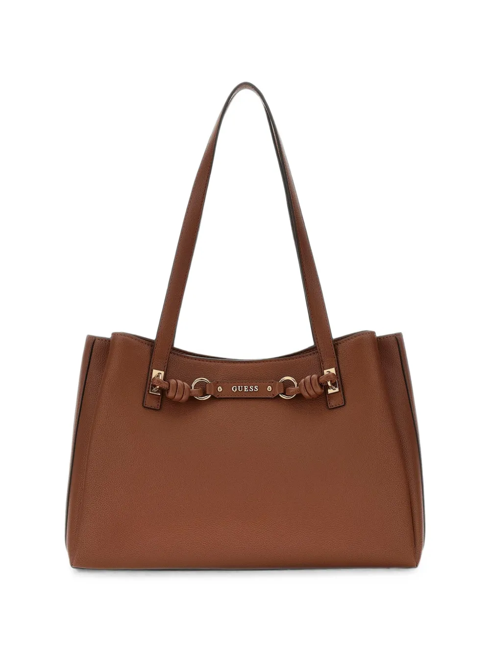 GUESS USA sac à main Camelia à plaque logo - Marron GUESS USA sac à main Camelia à plaque logo - Marron