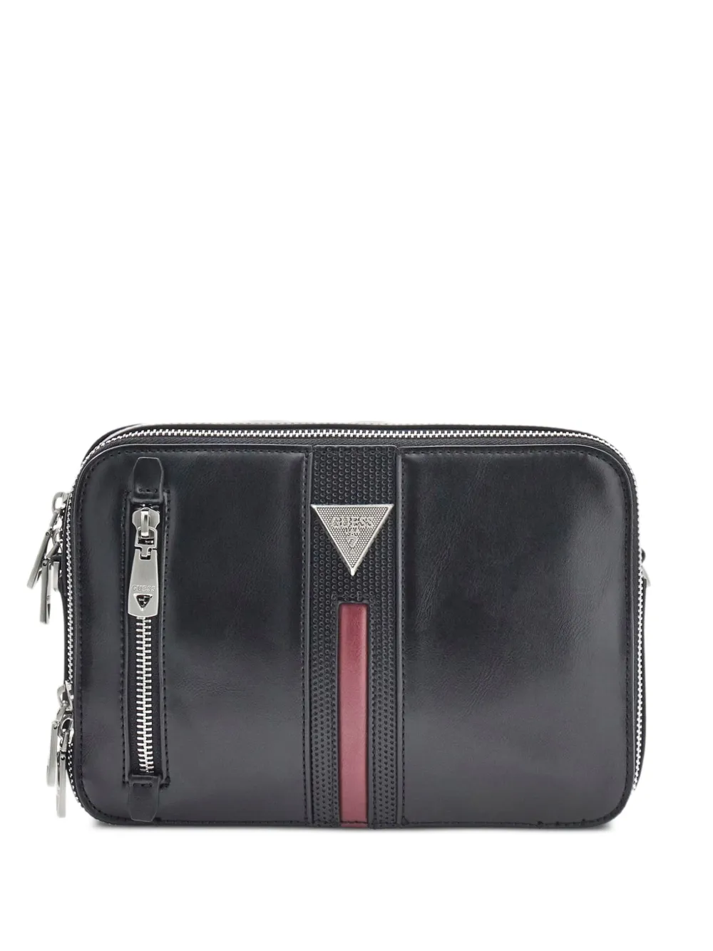 GUESS USA Borsa a tracolla Torino con doppia zip - Nero